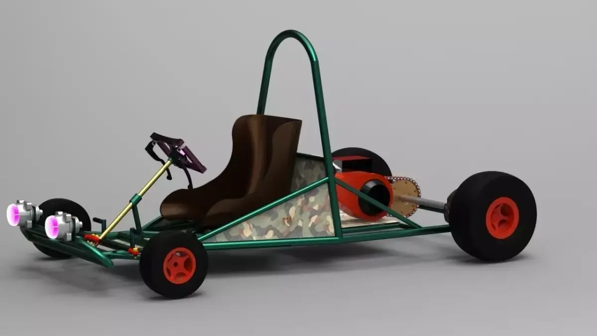 Go kart Free 3D model purchase