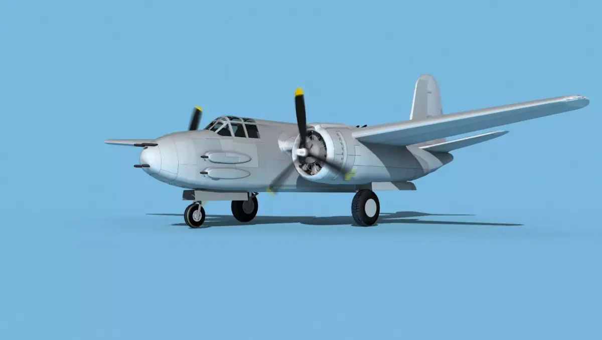 Douglas A-20G Havoc V00 3D model