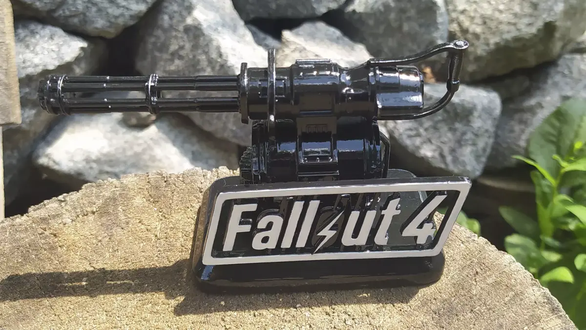 Minigun Fallout 4 Figure 3D print model