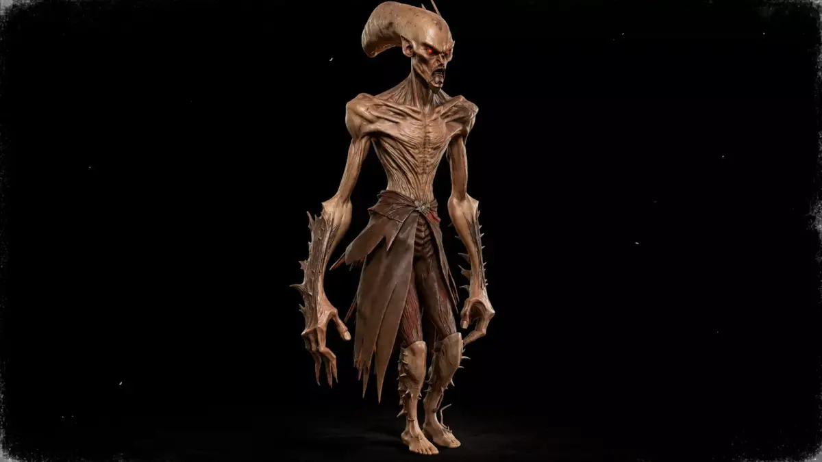 Alien Wraith Creature  Dark Sci-Fi  3D print model