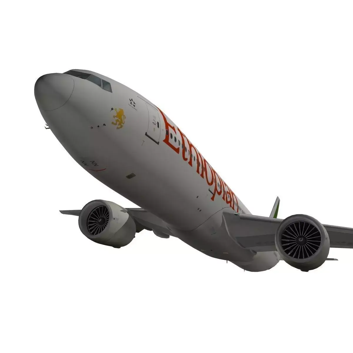 Boeing 777-200LR Ethiopian Airlines  3D model
