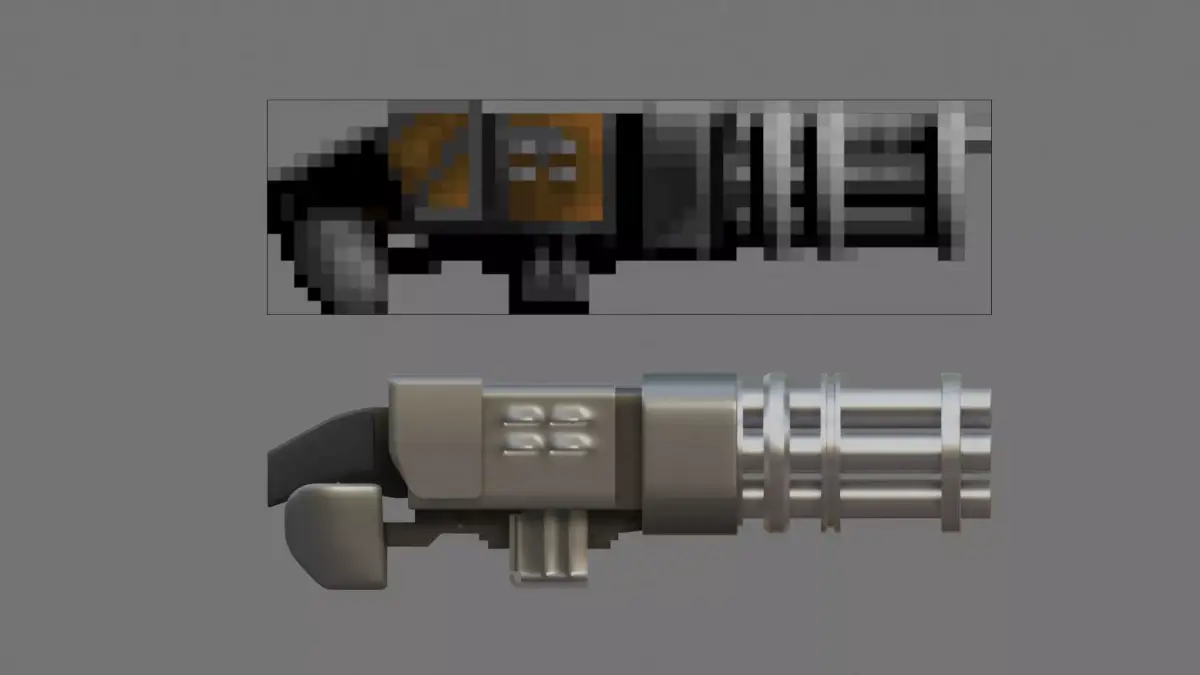DooM Chaingun Free 3D model