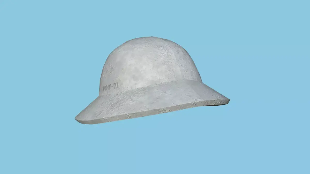 Snow Winter Soldier Helmet - Character Fashion Design Low-poly 3D model