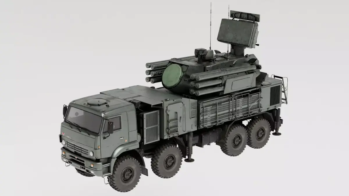 Pantsir S1 Air Defense System 3D model