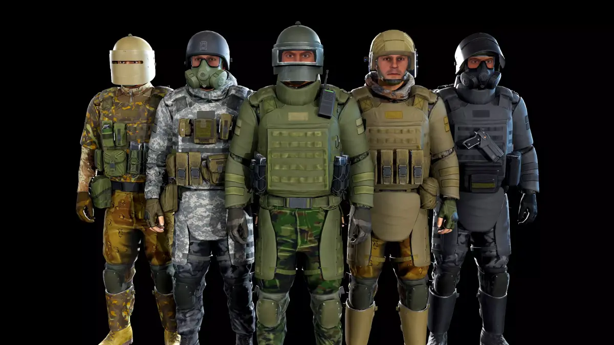 Assault Low-poly 3D model
