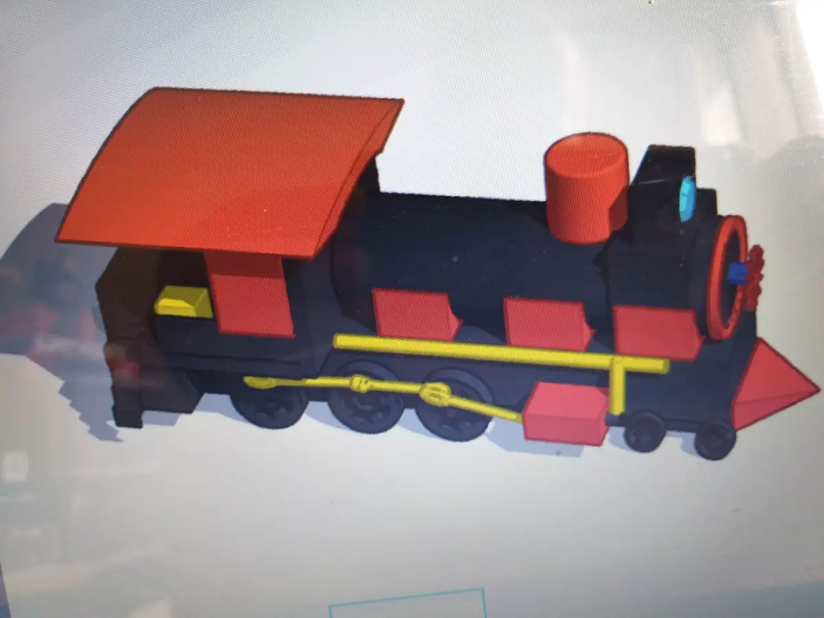 VINTAGE STEAM LOCOMOTIVE Free 3D print model