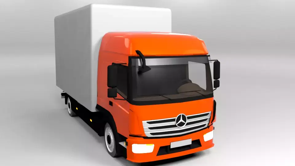 MERCEDES ATEGO 2015 LOWPOLY Low-poly 3D model