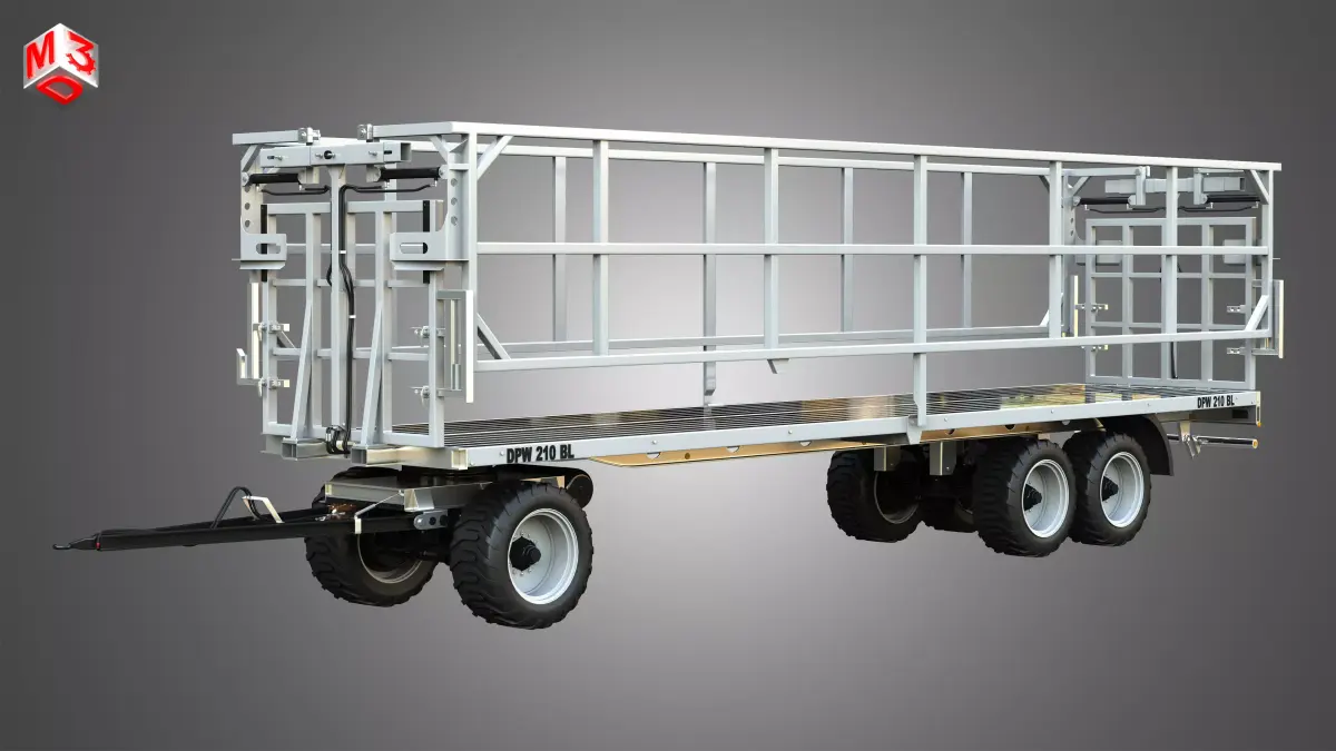 Fliegl DPW 210 Trailer 3D model