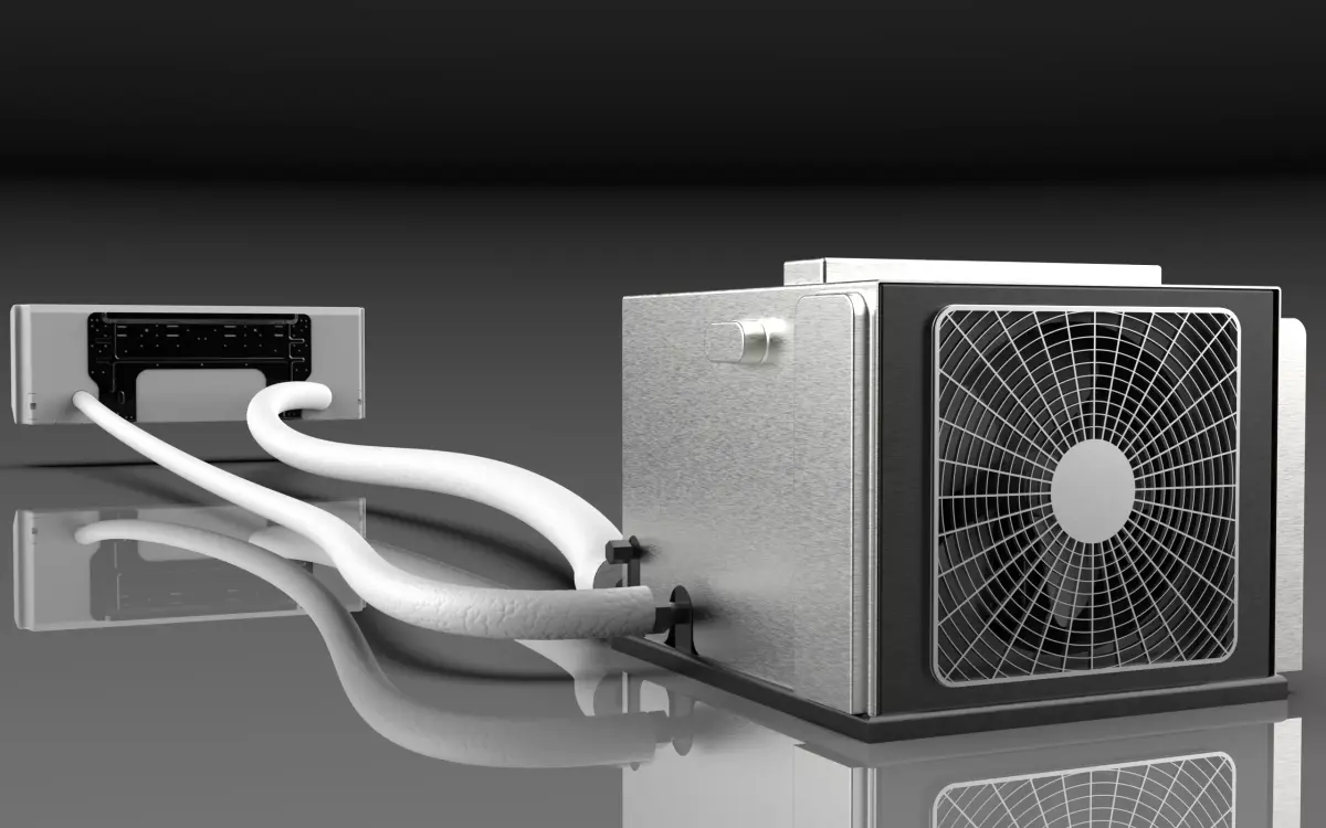 INDOOR - OUTDOOR AIR CONDITIONER DEVICE 3D model