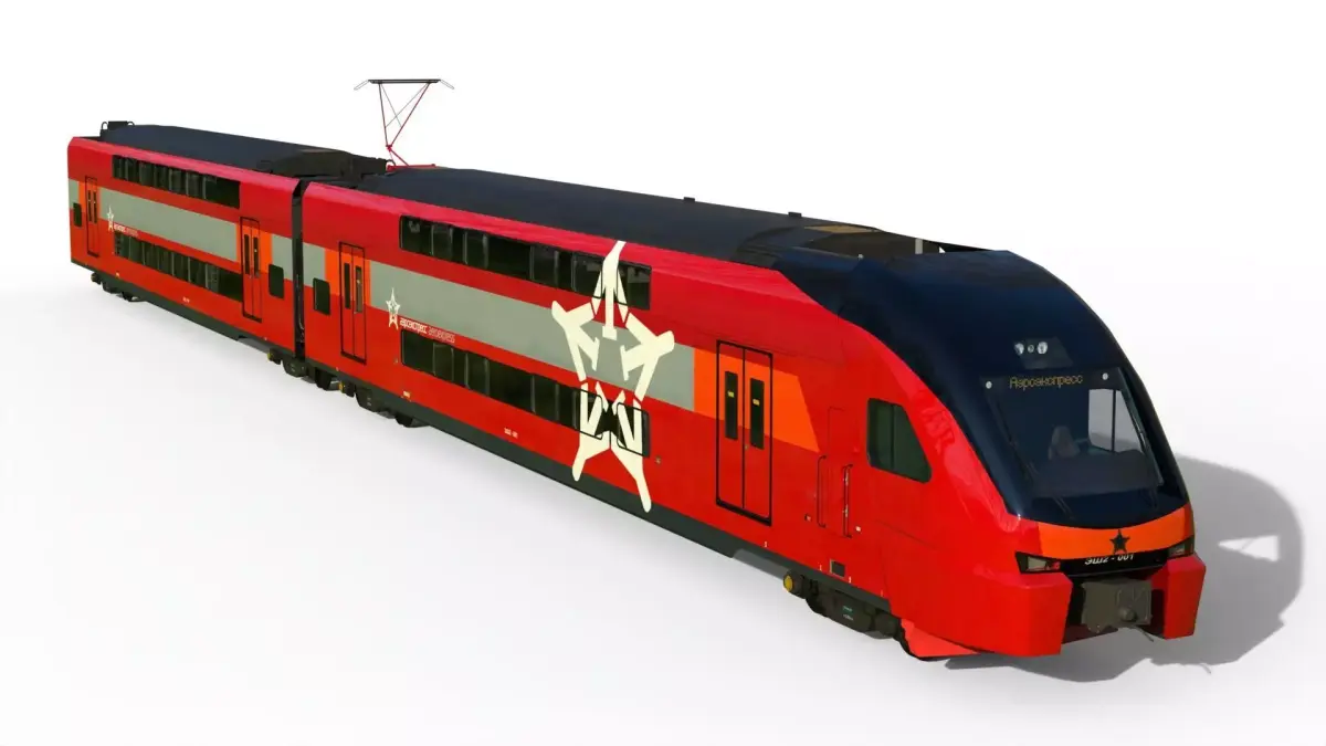 Aeroexpress ESh-2 Stadler KISS 3D model