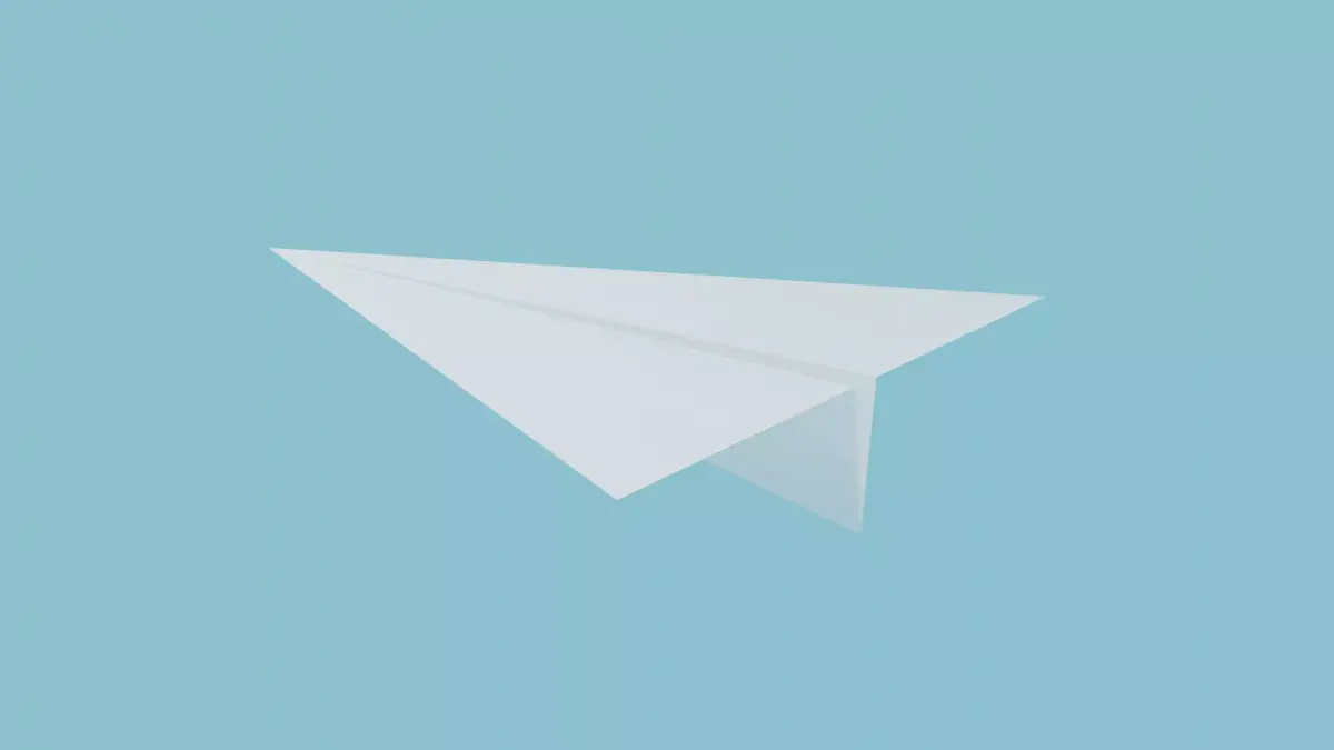 Paper Plane  Low-poly 3D model purchase