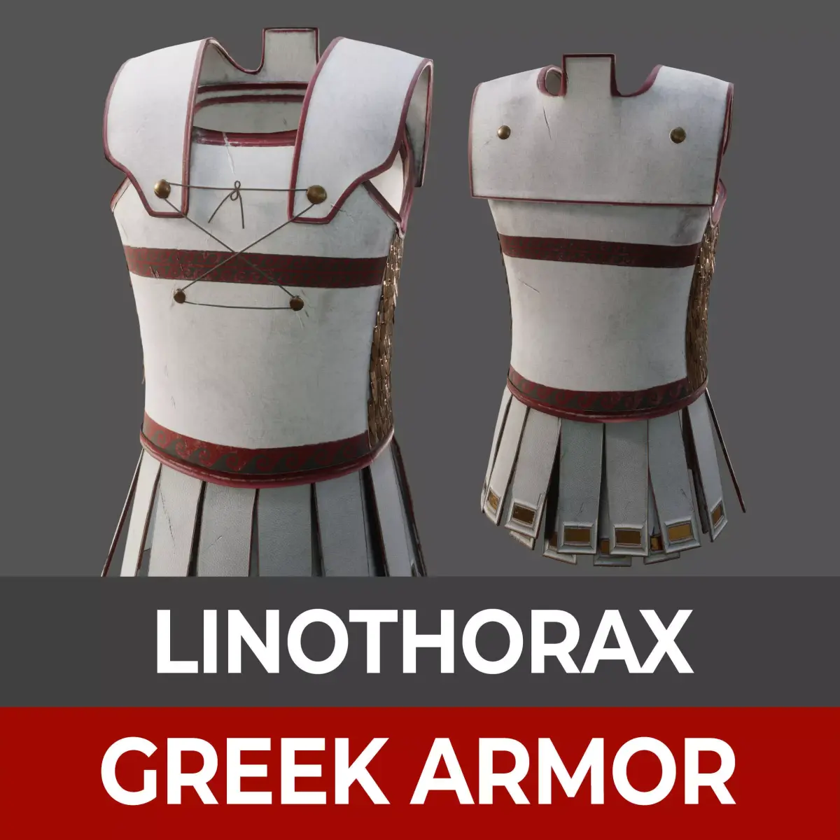 Ancient Greek Armor - Linothorax 3D model