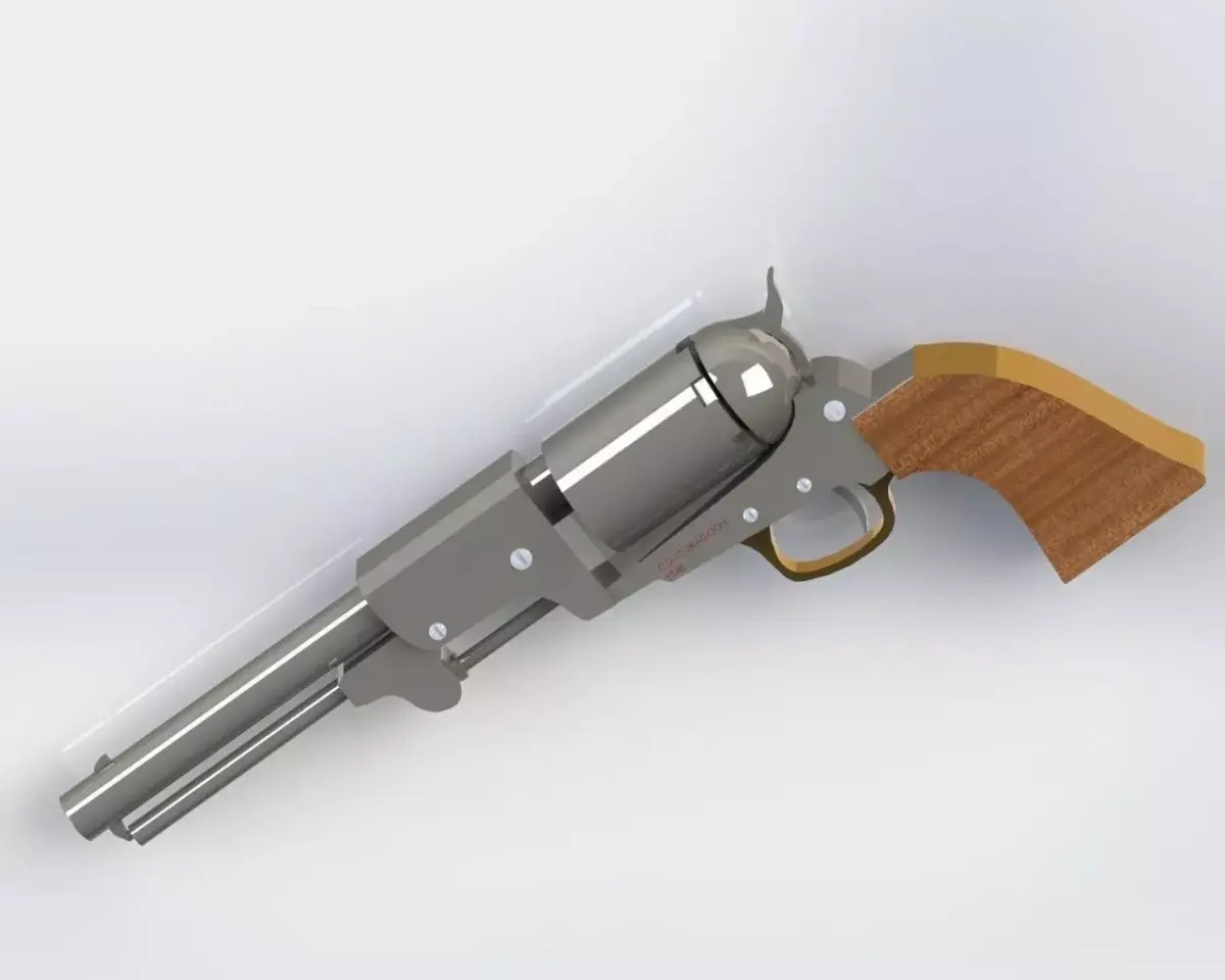 colt dragoon 1848  Free 3D model
