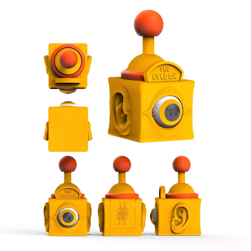 3D Printable Moving Eye Box - No electronics Required 3D print model