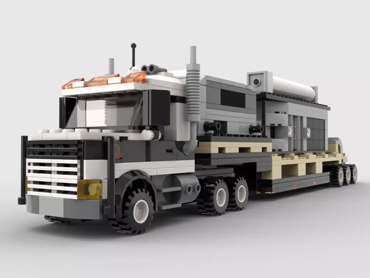 lowboy loaded lowboy loaded lowboy loaded  3D model