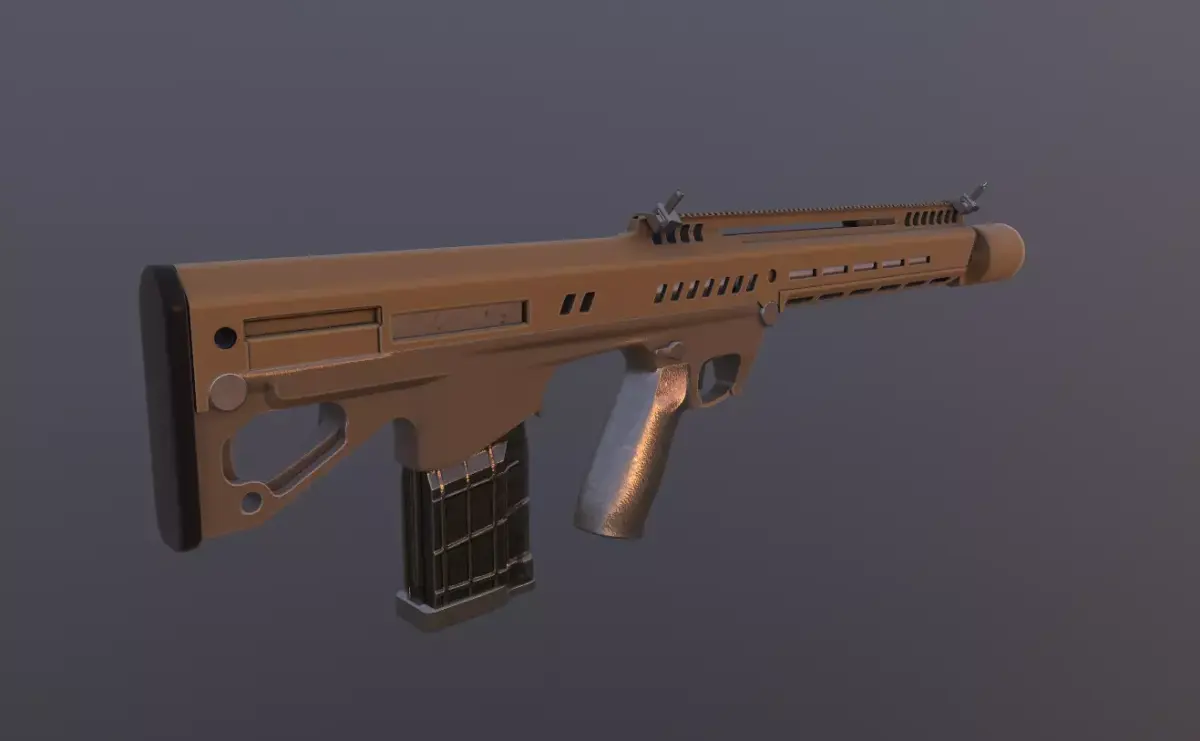 RN227 Probable New Service Rifle Of US Army Low-poly 3D model