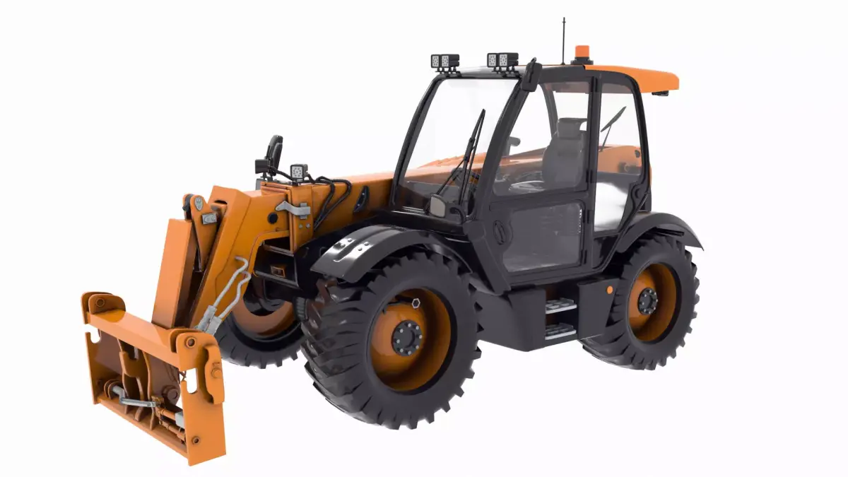 JCB  Farm Machinery PBR 3D model