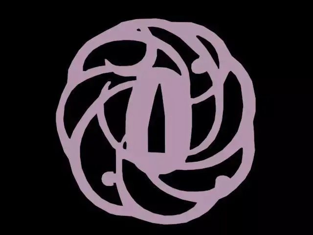 tsuba letter o in shape of flower Free low-poly 3D model