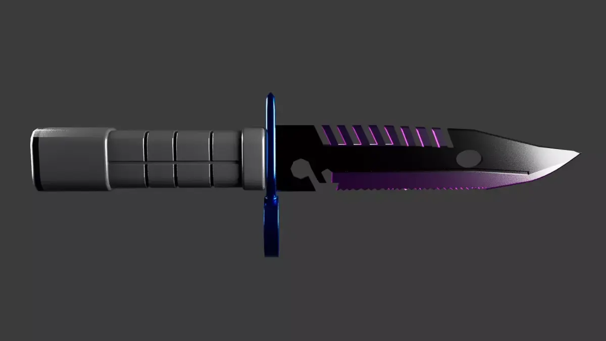 DAGGER-INTERSTELLAR ICICILE Low-poly 3D model