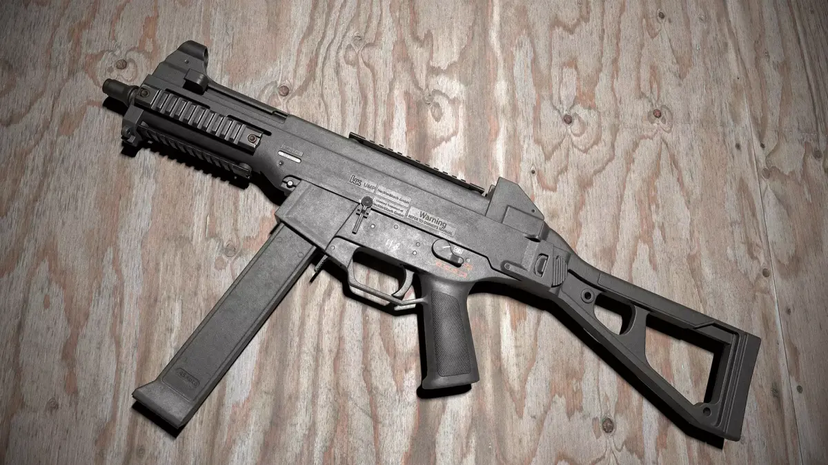 HK UMP-45 - Game ready  Low-poly 3D model
