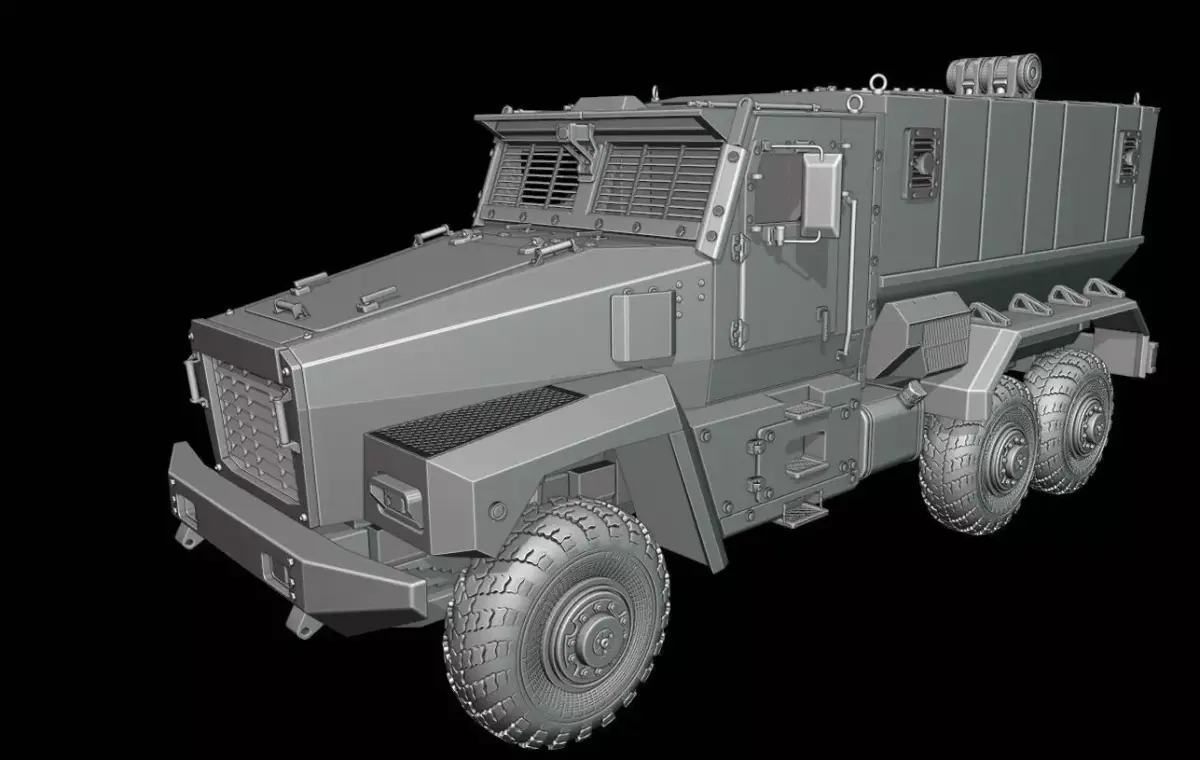 Ural Tifun truck 3D print model