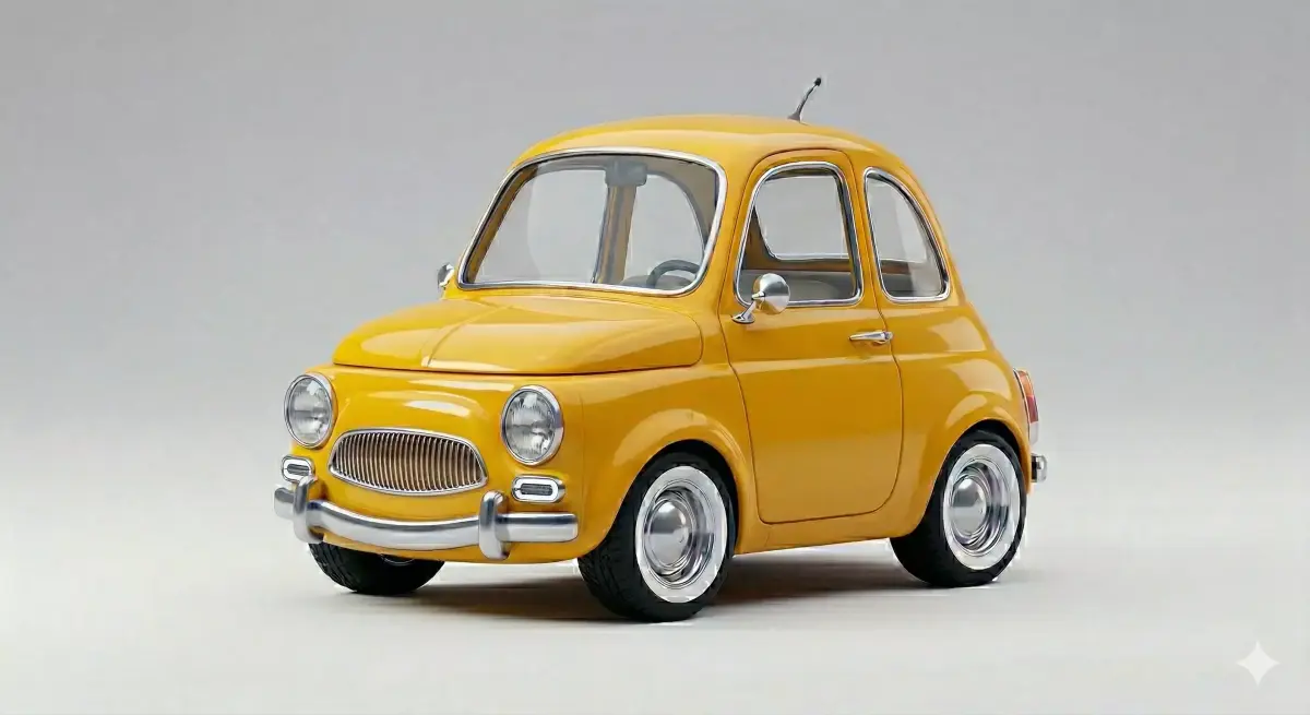 Yellow car 3D model purchase
