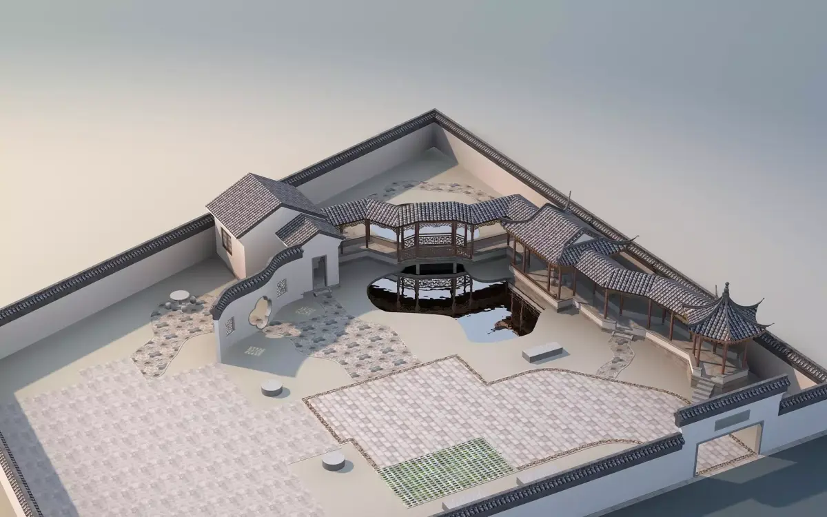 Chinese Style Architecture 3D model 68