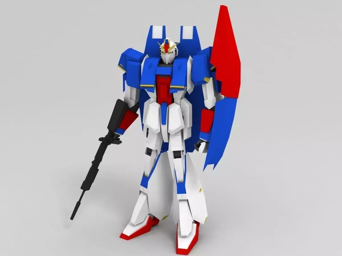 Gundam Low-poly 3D model