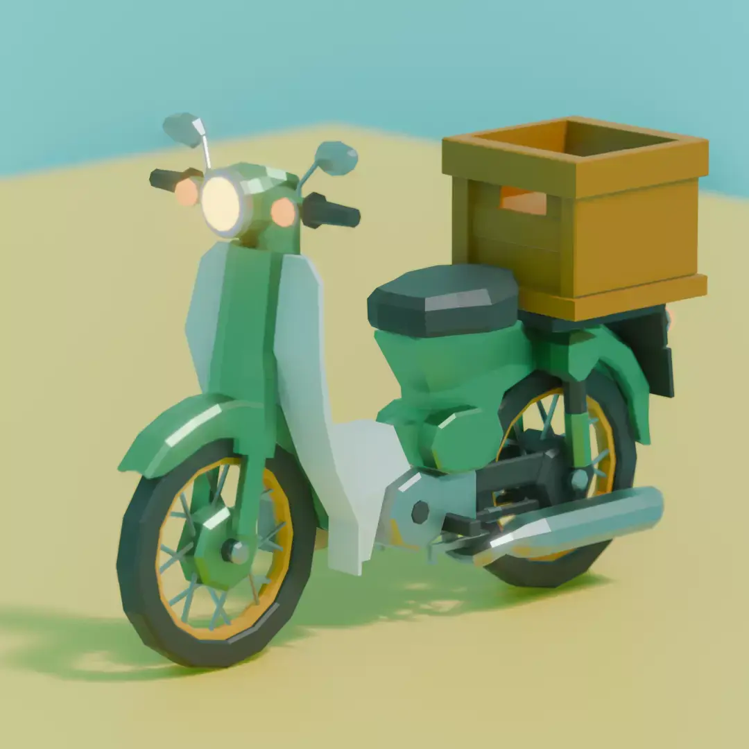 Honda 50 Low-poly 3D model