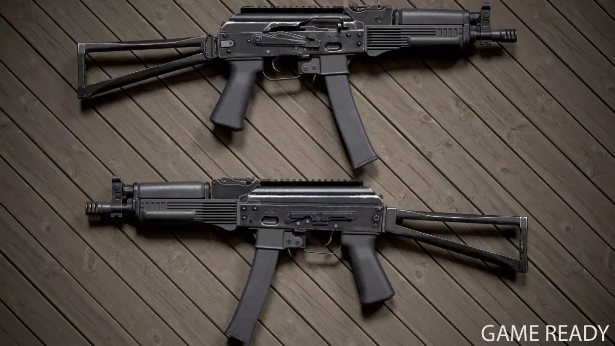 PP-19 Vityaz Low-poly 3D model
