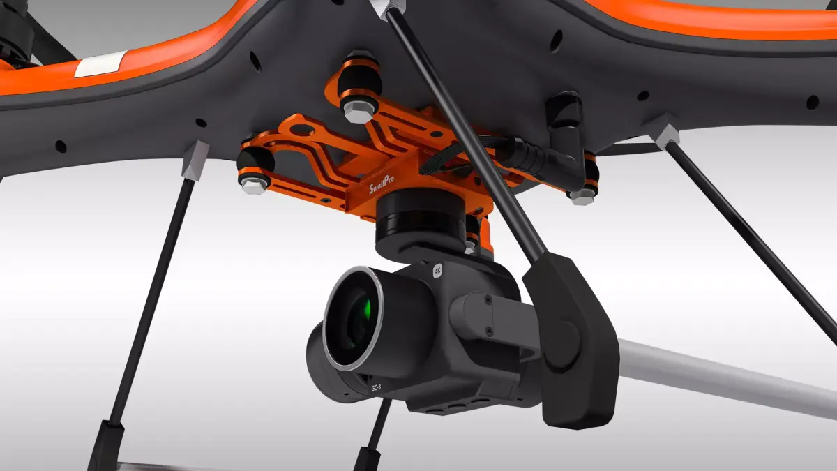 SplashDrone 3 Plus with Gimbal Camera 3D model