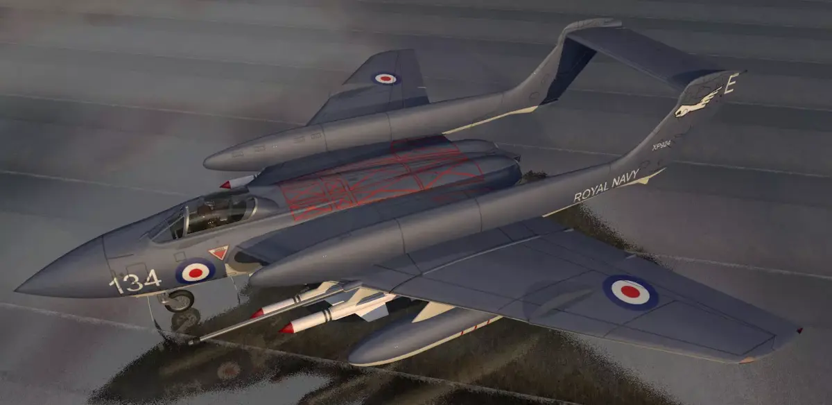 De Havilland DH-110 Sea Vixen 3D model
