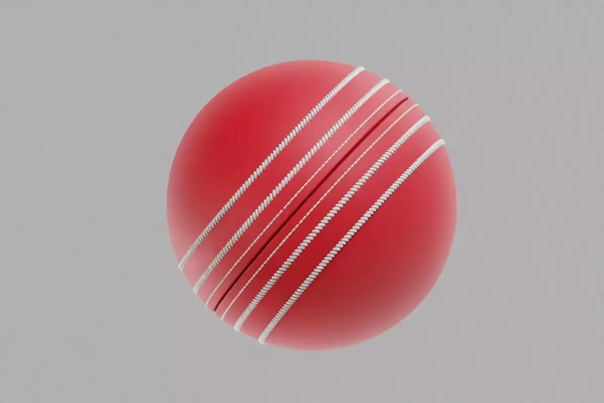 Cricket ball Low-poly 3D model buy