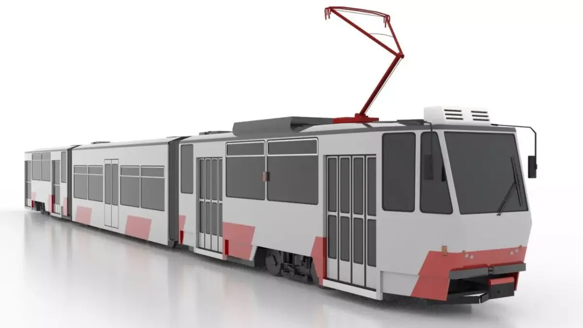 Tatra KT6TM Low Low-poly 3D model