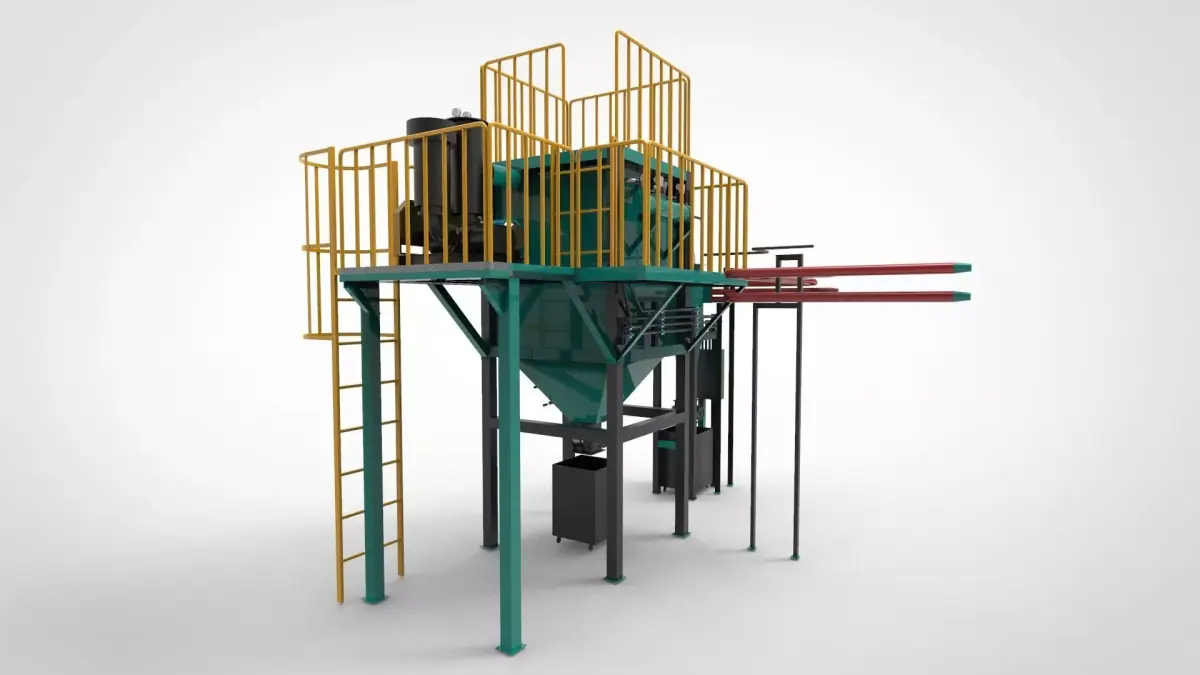 dust collecting system 3D model