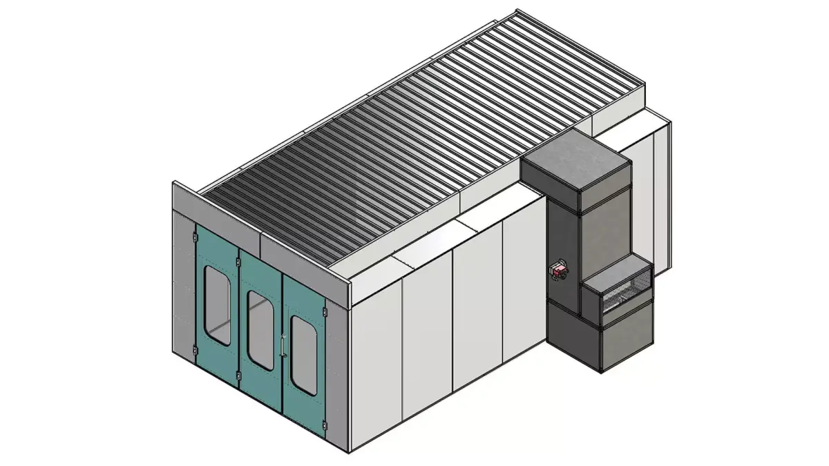 AUTOMOTIVE PAINTING CABIN 3D model