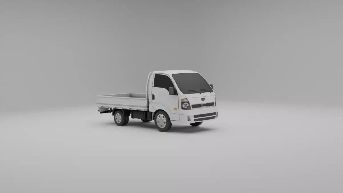 Kia Bongo Low-poly 3D model