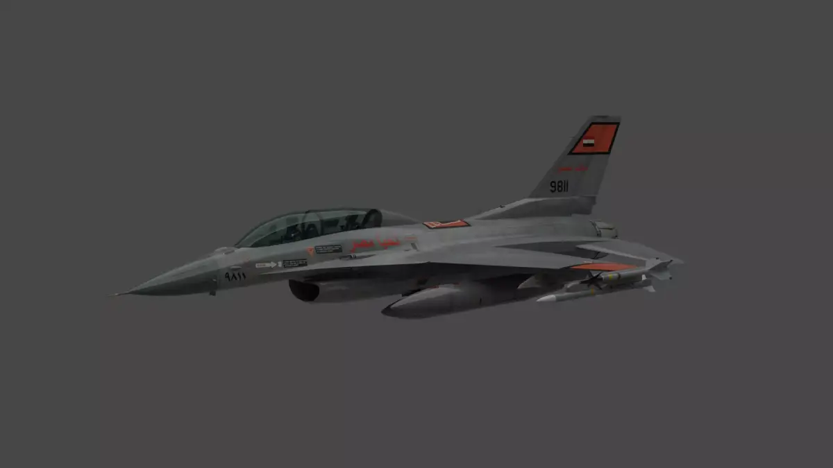 F-16D Egyptian Airforce 3D model