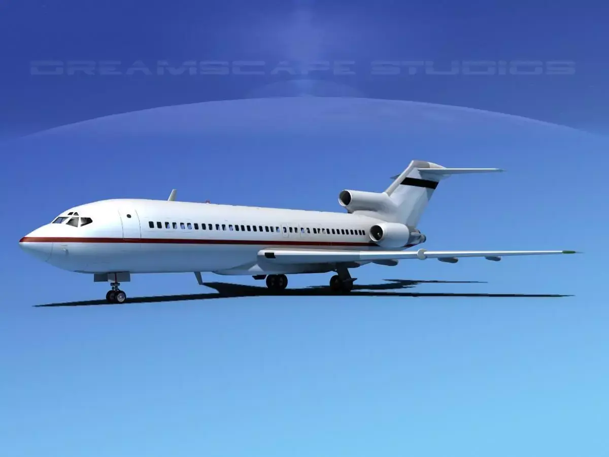 Boeing 727-100 Corporate Jet 3 3D model