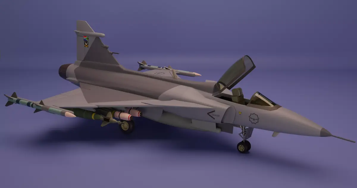 Saab JAS 39 Gripen 3D model shop