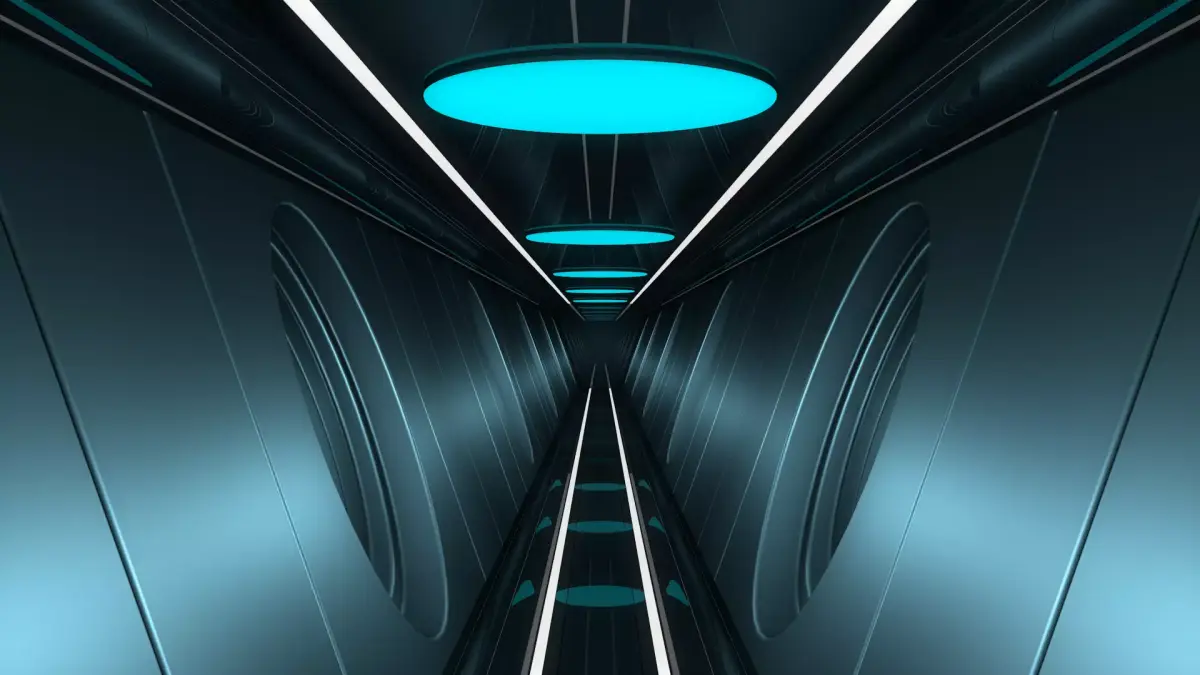 Sci Fi Tunnel 3D model 60