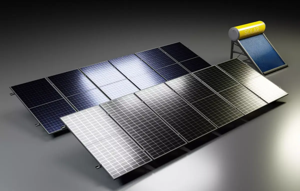 Solar Panel  Solar Heater  3D model