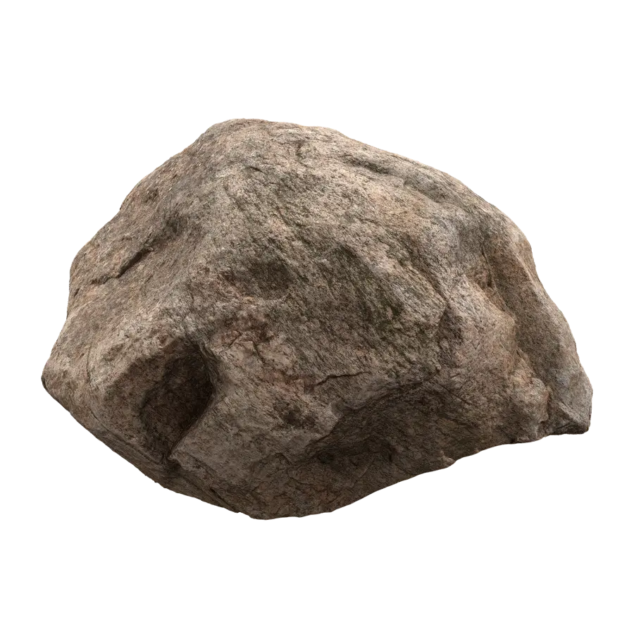  Warm Toned Mossy Rippled Large Rock Boulder Model  purchase
