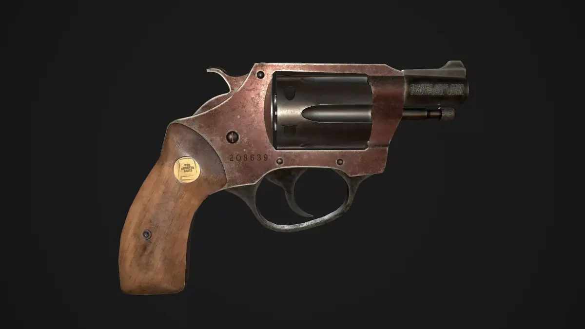 Charter Arms Undercoverette 32 Revolver Low-poly Low-poly 3D model