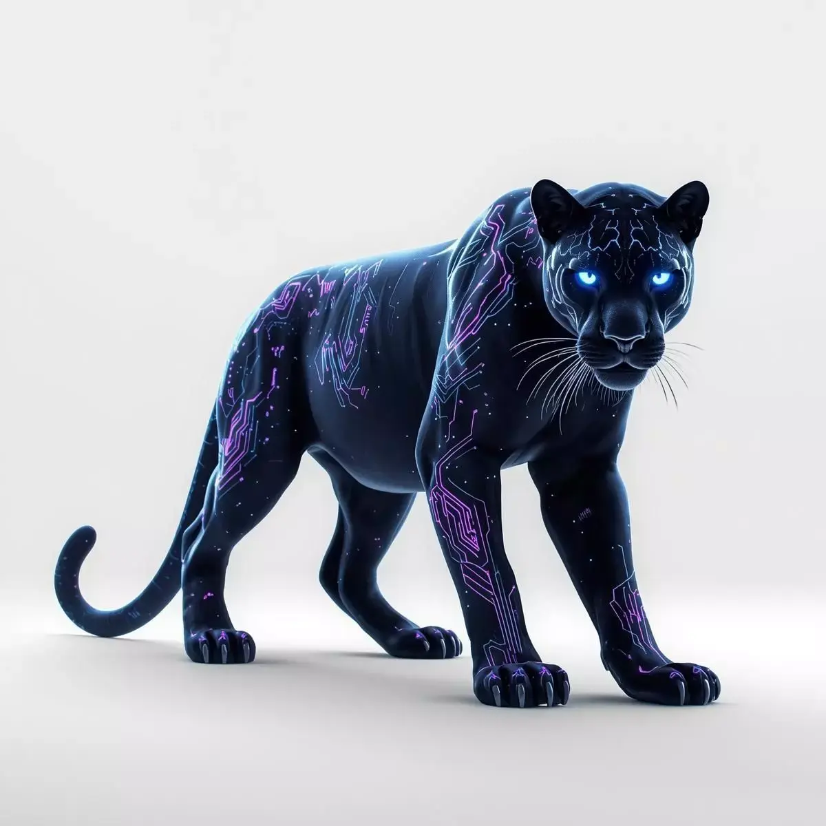 Quantum Circuit Panther 3D Model Low-poly 3D model purchase