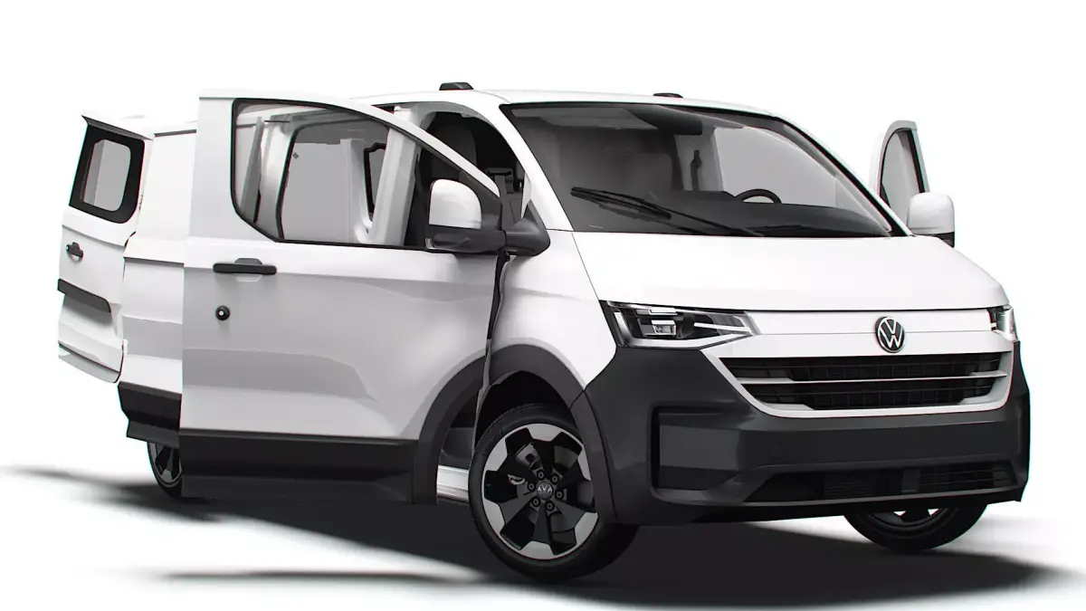 VW Transporter Van L2H1 2SD HQ Interior 2025 3D model