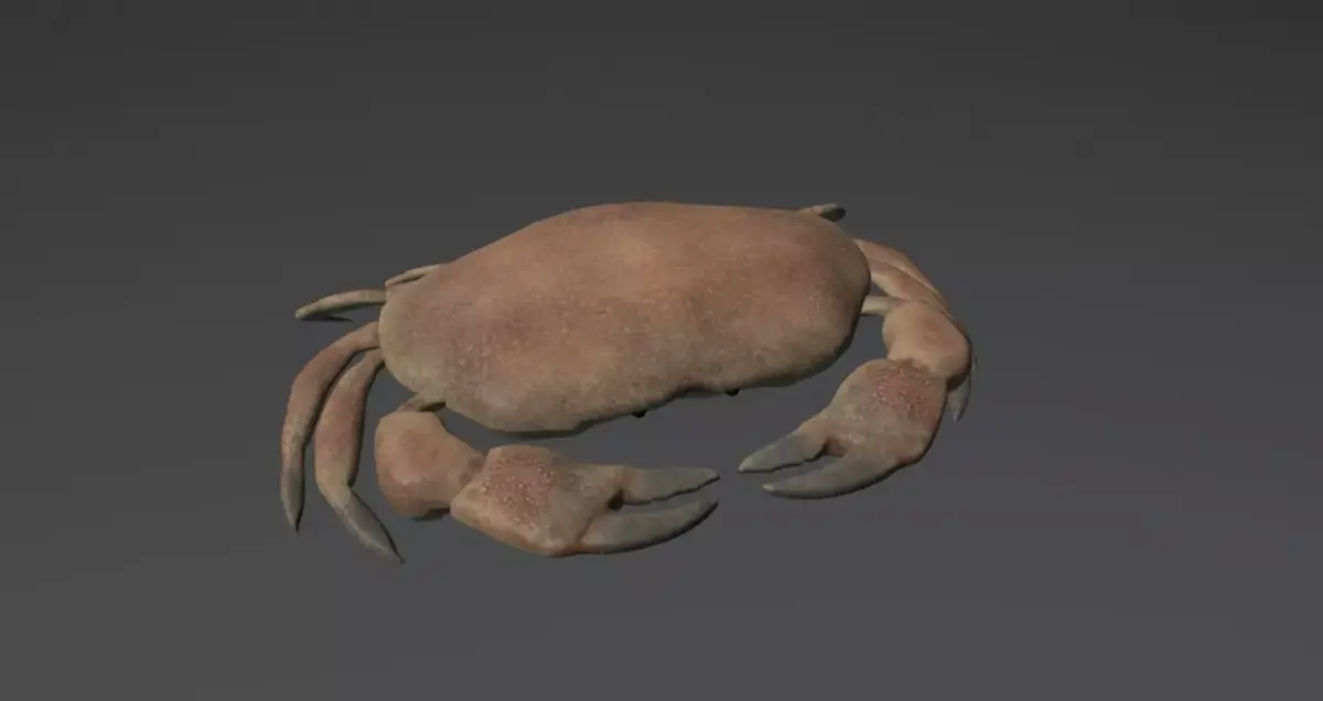 Crab Low Poly Realistic Low-poly 3D model