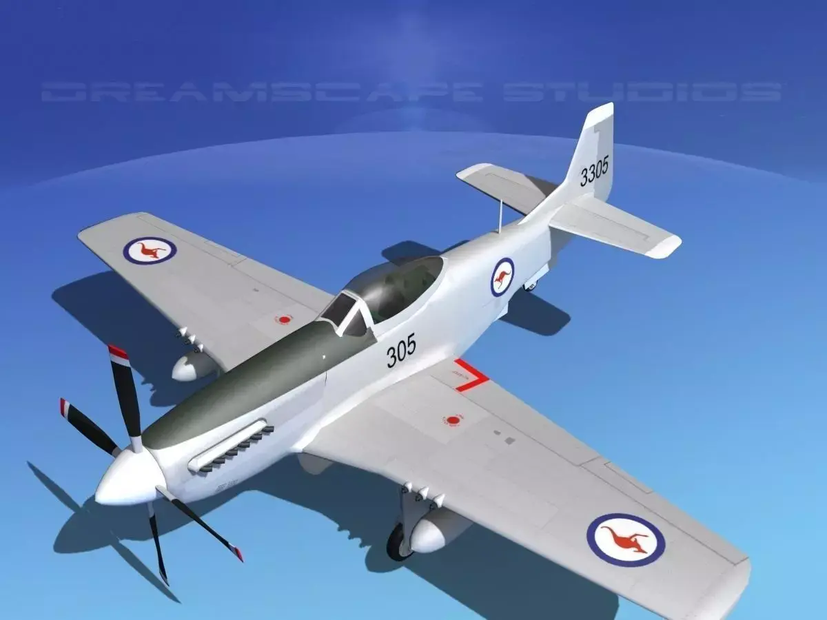 P-51D Mustang RAAF 3D model