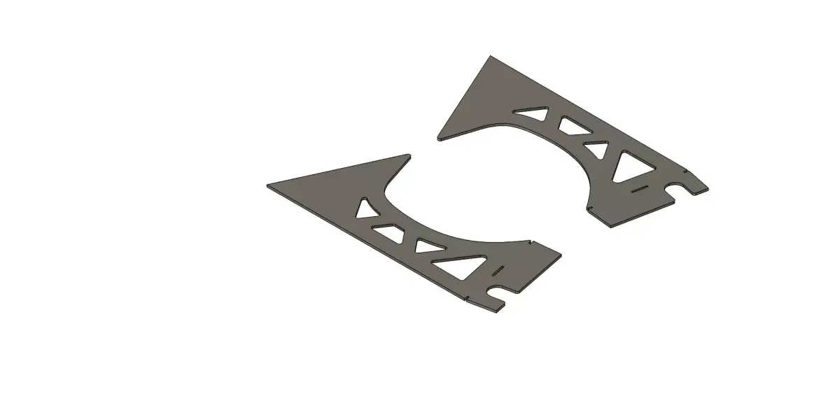 Front Strut Tower Reinforcement Weld on Plates E36 3D model