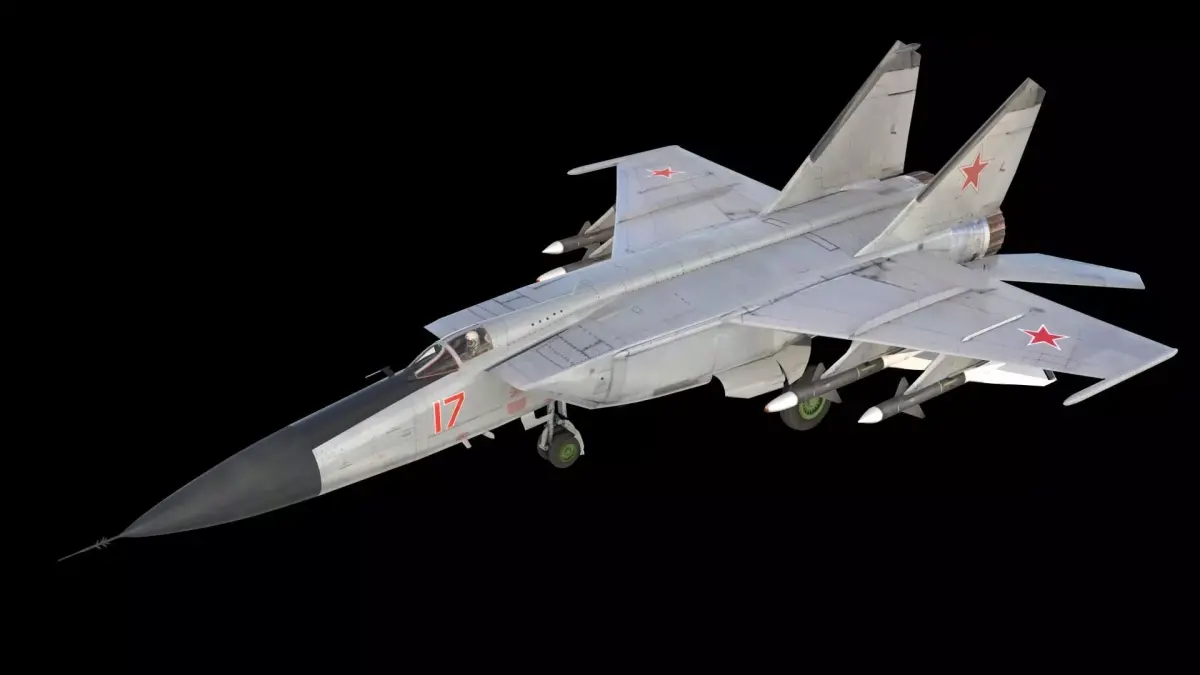 MiG-25P russian fighter jet 3D model